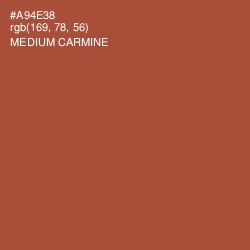 #A94E38 - Medium Carmine Color Image